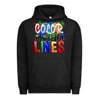 Pigment Black color outside the lines Urban Hoodie - AdoDesignShop