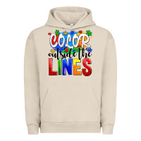 Pigment French Oak color outside the lines Urban Hoodie - AdoDesignShop