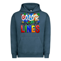 Pigment Midnight Navy color outside the lines Urban Hoodie - AdoDesignShop