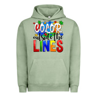 Pigment Oil Green color outside the lines Urban Hoodie - AdoDesignShop