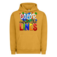 Pigment Peanut Butter color outside the lines Urban Hoodie - AdoDesignShop