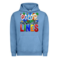 Pigment Pebble Blue color outside the lines Urban Hoodie - AdoDesignShop