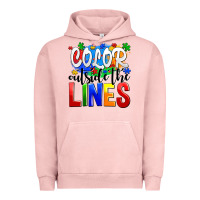 Pigment Salmon color outside the lines Urban Hoodie - AdoDesignShop