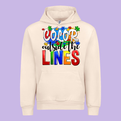 Color Outside The Lines Urban Hoodie Designed By Adodesignshop
