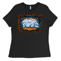 Black Happy Halloween Ladies Tee - Bettercallsaul