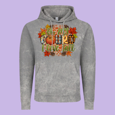 Oh My Gourd I Love Fall Vintage Hoodie Designed By Cowgirlartshop