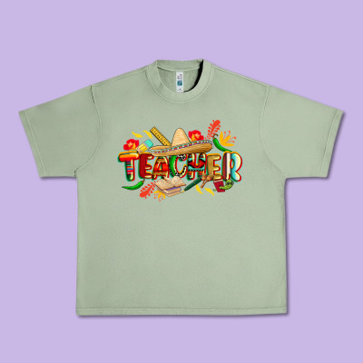 Cinco De Mayo Teacher Urban Heavy Tee Designed By Cowgirlartshop