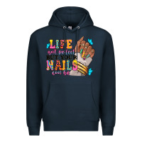 Navy Life isn't perfect but your nails can be Premium Hoodie - RanaPortraitStore