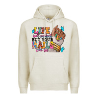 Oatmeal Heather Life isn't perfect but your nails can be Premium Hoodie - RanaPortraitStore