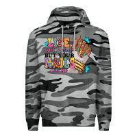 Slate Camo Life isn't perfect but your nails can be Premium Hoodie - RanaPortraitStore