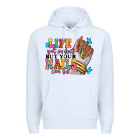 White Life isn't perfect but your nails can be Premium Hoodie - RanaPortraitStore