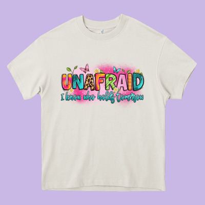 Unafraid I Know Who Holds Tomorrow Heavy Core Tee Designed By Artiststas