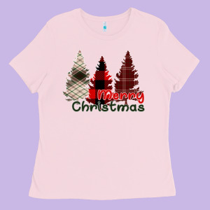 Merry Christmas Ladies Tee Designed By Bettercallsaul