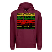 Burgundy black lives matter seamless pattern Premium Hoodie - BundleAndBundleShop