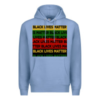Colony Blue black lives matter seamless pattern Premium Hoodie - BundleAndBundleShop