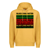 Mustard black lives matter seamless pattern Premium Hoodie - BundleAndBundleShop