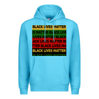 Ocean Blue black lives matter seamless pattern Premium Hoodie - BundleAndBundleShop