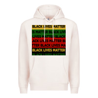 Pale Pink black lives matter seamless pattern Premium Hoodie - BundleAndBundleShop