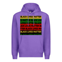 Purple black lives matter seamless pattern Premium Hoodie - BundleAndBundleShop
