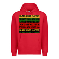 Red black lives matter seamless pattern Premium Hoodie - BundleAndBundleShop