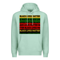 Seafoam black lives matter seamless pattern Premium Hoodie - BundleAndBundleShop