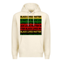 Black Lives Matter Seamless Pattern Premium Hoodie | Teevron