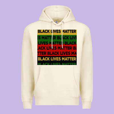 Black Lives Matter Seamless Pattern Premium Hoodie Designed By Bundleandbundleshop