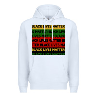 White black lives matter seamless pattern Premium Hoodie - BundleAndBundleShop
