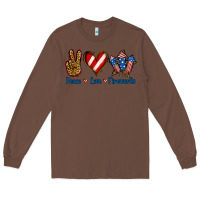 Chestnut Peace Love Fireworks Long Sleeve Tee - Jasminsmagicworld