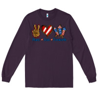 Plum Peace Love Fireworks Long Sleeve Tee - Jasminsmagicworld