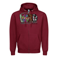 Burgundy trust in the lord with all your heart Zipper Hoodie - SublimationCraftShop