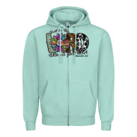 Seafoam trust in the lord with all your heart Zipper Hoodie - SublimationCraftShop