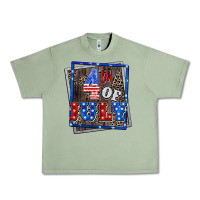 Oil Green 4th of july Urban Heavy Tee - CowGirlArtShop