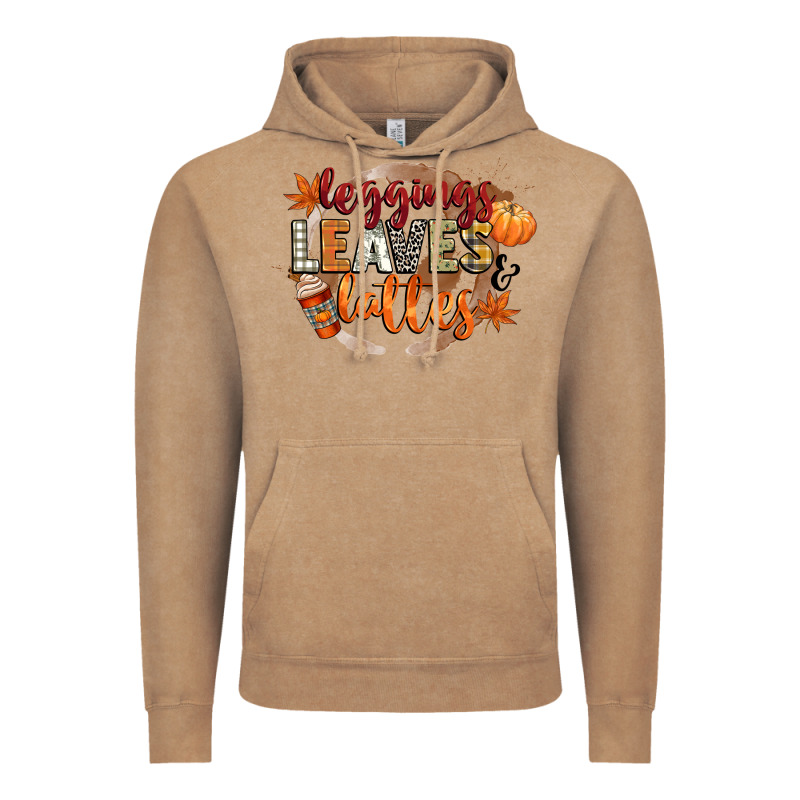 Leaves And Lattes Vintage Hoodie by CowGirlArtShop | Teevron