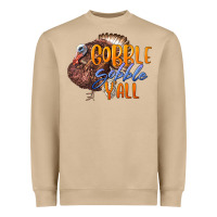 Mushroom Fall Gobble Gobble Y'all Heavyweight Sweatshirt - LillyAllenDesigns