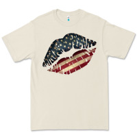 Bone Vintage American Flag Lips Premium Tee - Bettercallsaul