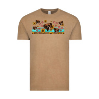 Vintage Coffee western boxer dogs Vintage Tee - Jasminsmagicworld