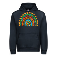 Navy autism heart ribbon rainbow Urban Hoodie - AdoDesignShop