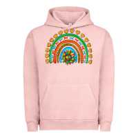 Pigment Salmon autism heart ribbon rainbow Urban Hoodie - AdoDesignShop