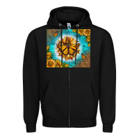 Black Monarch Butterfly Sunflower Zipper Hoodie - LillyAllenDesigns
