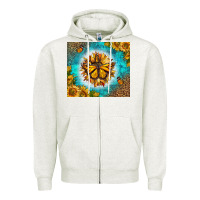 Monarch Butterfly Sunflower Zipper Hoodie | Teevron