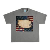 Tornado American flag add your text Urban Heavy Tee - CowGirlArtShop