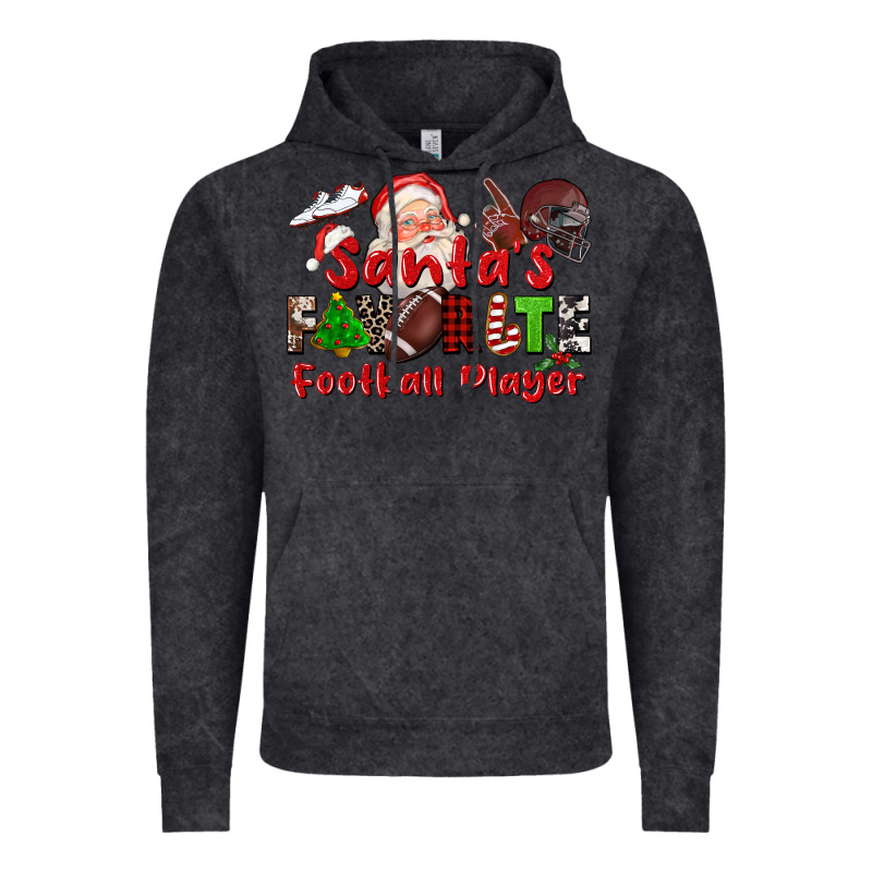 Santas Favorite  Football Player Vintage Hoodie by CowGirlArtShop | Teevron