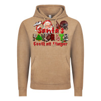 Vintage Coffee santas favorite  football player Vintage Hoodie - CowGirlArtShop