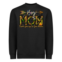 Black Boy Mom From Son Up To Son Down Heavyweight Sweatshirt - CowhideDigitalArt