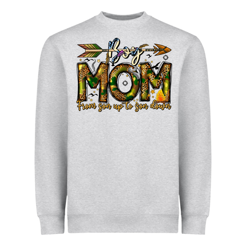 Boy Mom From Son Up To Son Down Heavyweight Sweatshirt by CowhideDigitalArt | Teevron