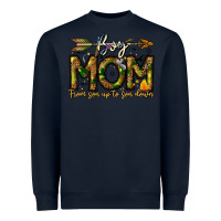Navy Boy Mom From Son Up To Son Down Heavyweight Sweatshirt - CowhideDigitalArt