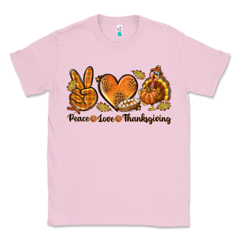 Peace Love Thanksgiving Classic Tee by texasbilliewilder | Teevron
