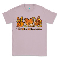 Lilac Peace Love Thanksgiving Classic Tee - texasbilliewilder
