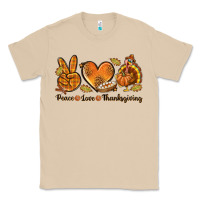 Mushroom Peace Love Thanksgiving Classic Tee - texasbilliewilder